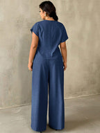 Conjunto Social Plus Size Feminino Blusa e Calça