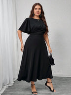 Vestido Plus Size Midi Social Elegante