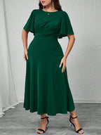 Vestido Plus Size Midi Social Elegante